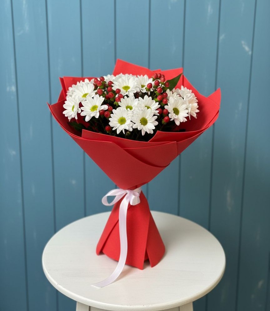 Букет цветов из: Хризантемы в Ленинауле