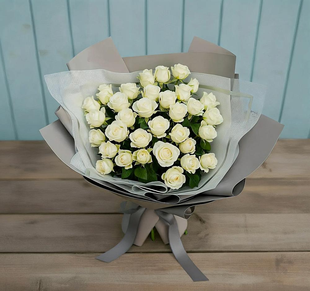 Букет Белоснежная нежность в Ленинауле