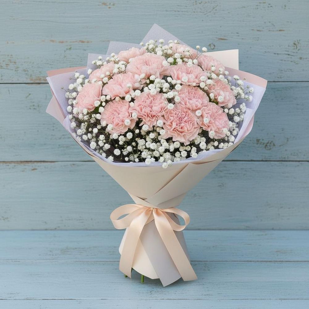 Букет цветов из: Гвоздики в Ленинауле