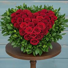 Цветочная композиция из Розы в виде сердца #REPLACE_PRED# Ленинауле