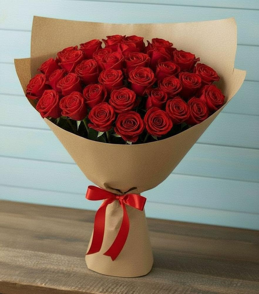 Букет Красные розы Милано в Ленинауле
