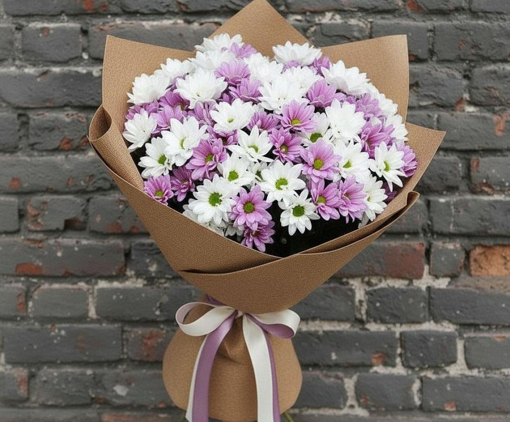 Букет цветов из: Хризантемы в Ленинауле
