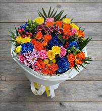 Букет цветов из:  Розы и Хризантемы в Ленинауле