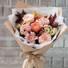 Букет цветов из:  Гвоздики, Хризантемы и Розы #REPLACE_PRED# Ленинауле
