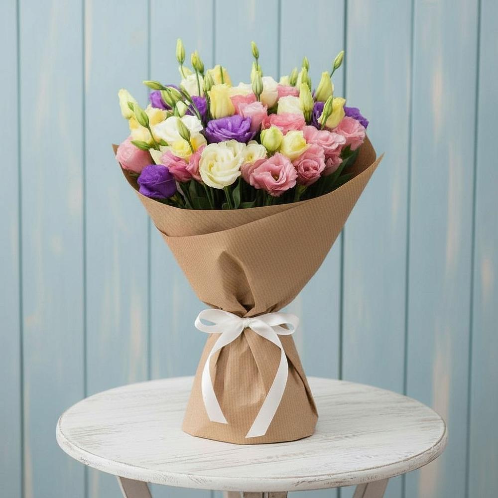 Букет цветов из: Лизиантусы в Ленинауле