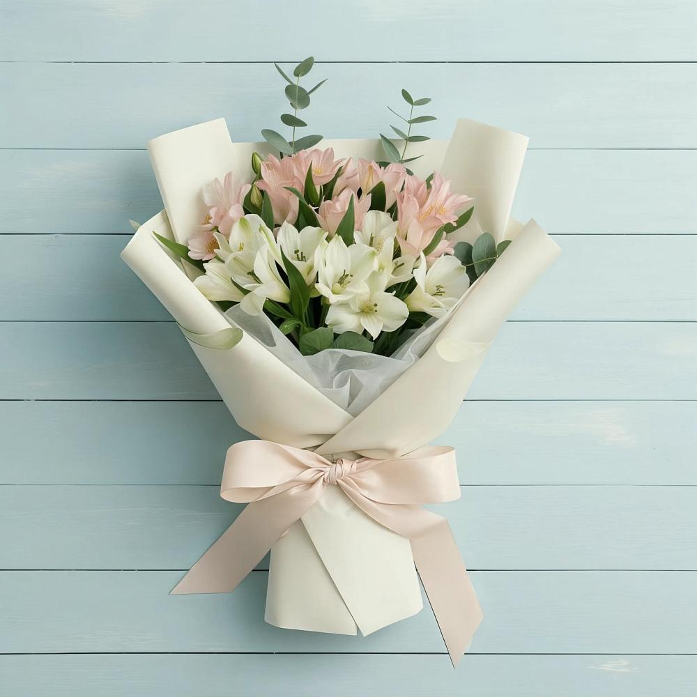 Букет цветов из: Альстромерии в Ленинауле