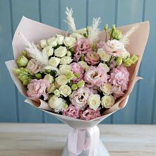 Букет цветов из:  Альстромерии и Розы в Ленинауле